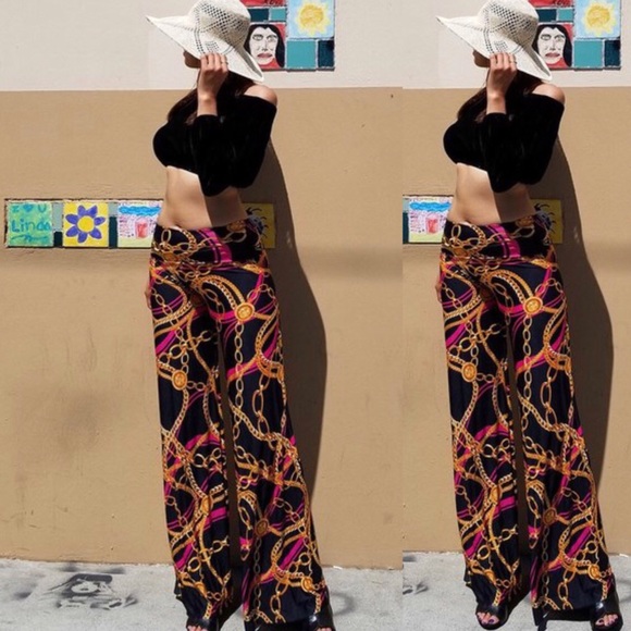 ‼️PRICE FIRM‼️Pink Palazzo pants - Picture 2 of 3